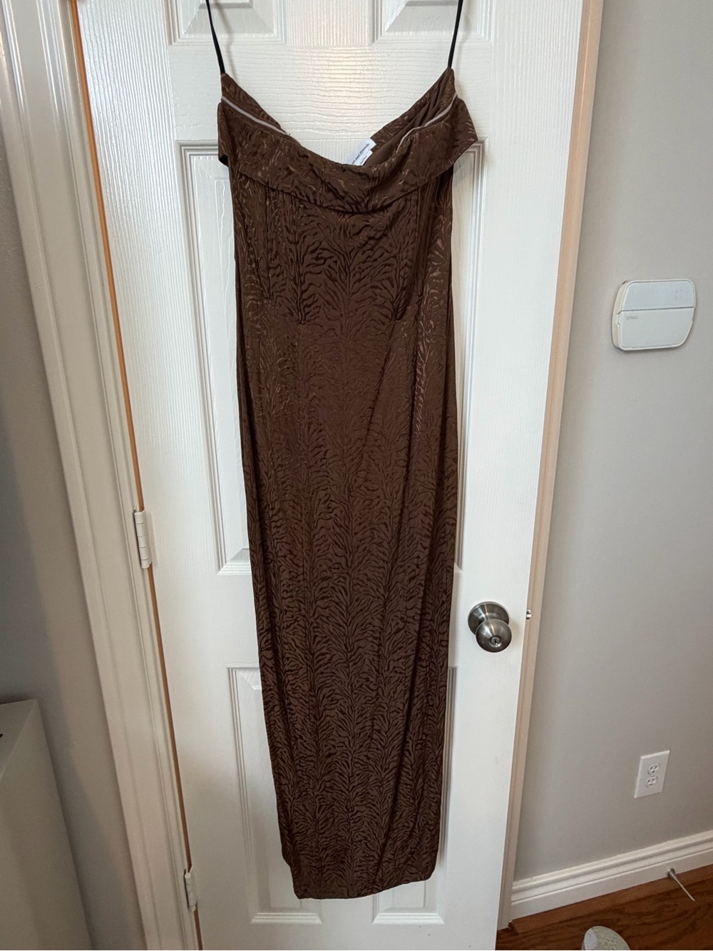 Lovers and Friends Strapless Brown Maxi Dress